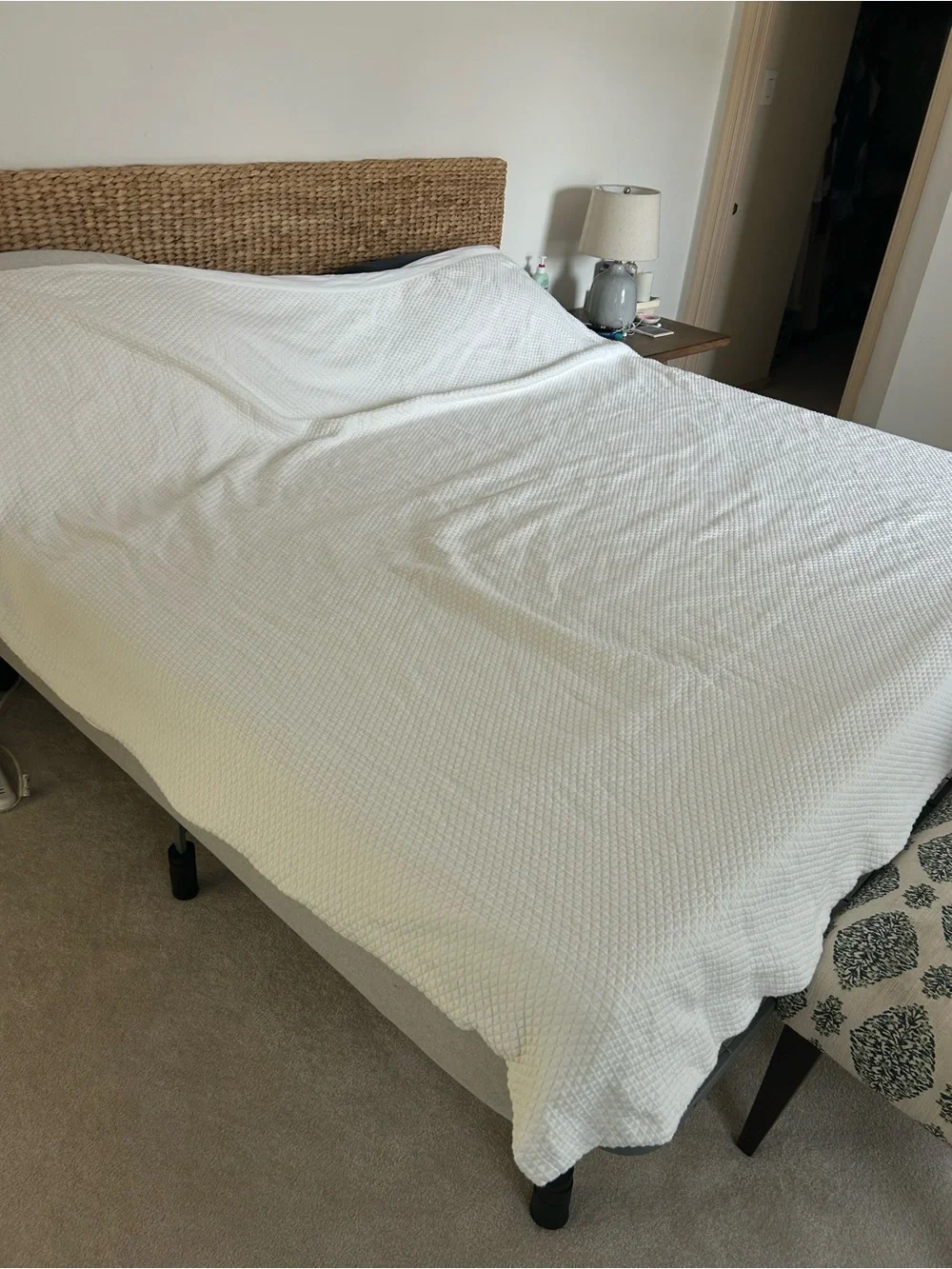 Fieldcrest by Target Cotton Knit Matelasse Quilted Duvet in Cream - Perfect!